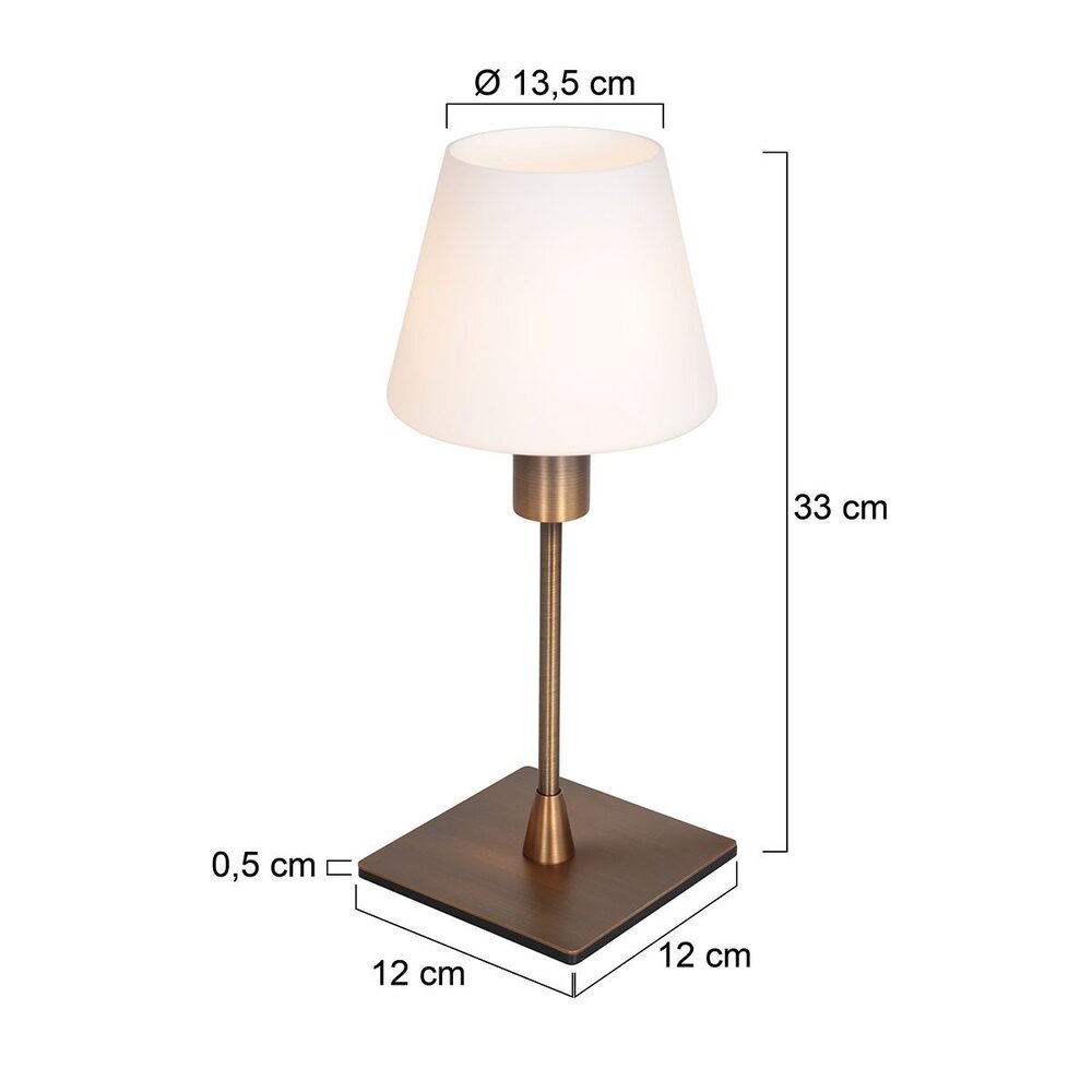 Steinhauer Tischleuchte Ancilla H 33 cm Bronze Steinhauer Tischleuchte Ancilla H 33 cm Bronze