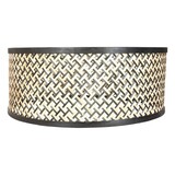 Steinhauer Lampenschirm Bamboo Ø 50 cm E27 schwarz beige Steinhauer Lampenschirm Bamboo Ø 50 cm E27 schwarz beige