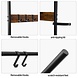Ylumen Dekorative Leiter Jean H 177 cm braun schwarz Ylumen Dekorative Leiter Jean H 177 cm braun schwarz