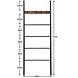 Ylumen Dekorative Leiter Jean H 177 cm braun schwarz Ylumen Dekorative Leiter Jean H 177 cm braun schwarz