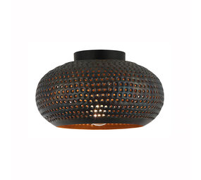 Freelight Deckenleuchte Fueco Ø 30 cm braun schwarz