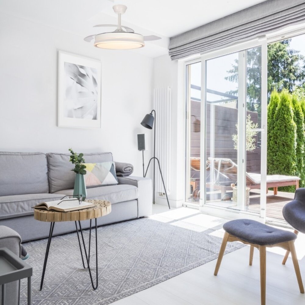 CristalRecord Deckenventilator Supereco Ø 106 cm weiß