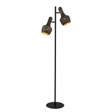 Freelight Stehleuchte Fueco 2 Licht H 160 cm braun schwarz Freelight Stehleuchte Fueco 2 Licht H 160 cm braun schwarz