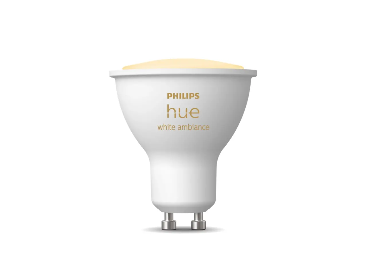 Philips HUE Leuchtmittel GU10 400 Lumen Weißes Ambiente Philips HUE Leuchtmittel GU10 400 Lumen Weißes Ambiente