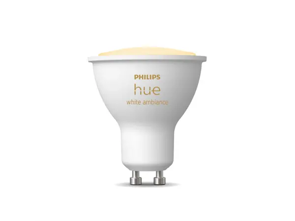Philips HUE Leuchtmittel GU10 400 Lumen Weißes Ambiente Philips HUE Leuchtmittel GU10 400 Lumen Weißes Ambiente