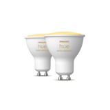 Philips HUE Leuchtmittel GU10 400 Lumen Weißes Ambiente 2er Pack Philips HUE Leuchtmittel GU10 400 Lumen Weißes Ambiente 2er Pack