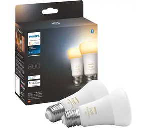 Philips HUE Leuchtmittel E27 800 Lumen Weiß Ambiance 2er Pack Philips HUE Leuchtmittel E27 800 Lumen Weiß Ambiance 2er Pack