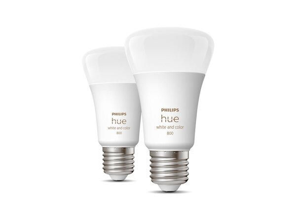 Philips HUE Leuchtmittel E27 800 Lumen Weiß und Farbe Ambiance 2er Pack Philips HUE Leuchtmittel E27 800 Lumen Weiß und Farbe Ambiance 2er Pack
