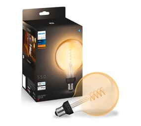 Philips HUE Leuchtmittel E27 Glühfaden G93 Weiß