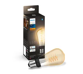 Philips HUE Leuchtmittel E27 Glühfaden ST64 Weiß Philips HUE Leuchtmittel E27 Glühfaden ST64 Weiß