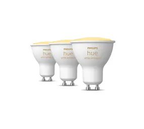 Philips HUE Leuchtmittel GU10 400 Lumen Weißes Ambiente 3er Pack Philips HUE Leuchtmittel GU10 400 Lumen Weißes Ambiente 3er Pack