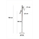 Freelight Stehleuchte Luogo 2 Licht H 150 cm schwarz Freelight Stehleuchte Luogo 2 Licht H 150 cm schwarz