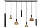 Hängeleuchte Riva 7-light rechteckig 145 cm schwarz Hängeleuchte Riva 7-light rechteckig 145 cm schwarz