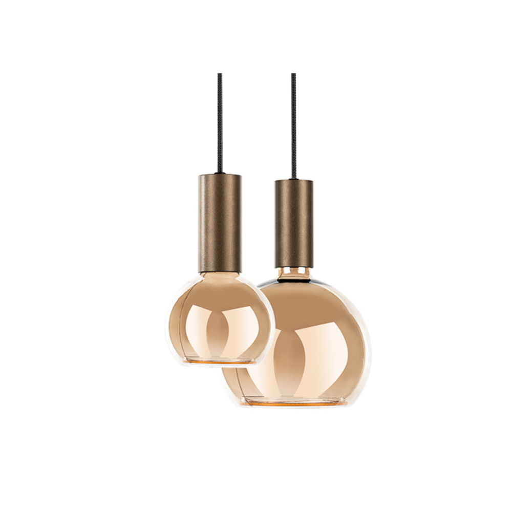 Ztahl Hängeleuchte Riva 8-fach oval L 140 cm platin