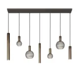 Ztahl Hängeleuchte Riva 7-light rechteckig 145 cm platin Ztahl Hängeleuchte Riva 7-light rechteckig 145 cm platin
