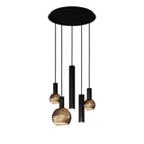 Ztahl Hängeleuchte Riva 5 Licht Ø 50 cm schwarz Ztahl Hängeleuchte Riva 5 Licht Ø 50 cm schwarz