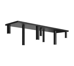 Ztahl Deckenleuchte Olmo 7 Licht L 145 cm schwarz Ztahl Deckenleuchte Olmo 7 Licht L 145 cm schwarz