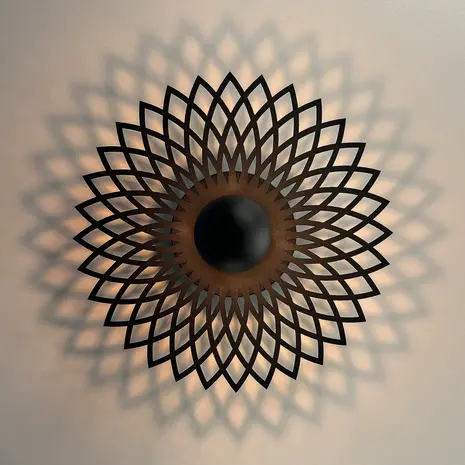 Ylumen Deckenleuchte Ombra Ø 30 cm schwarz