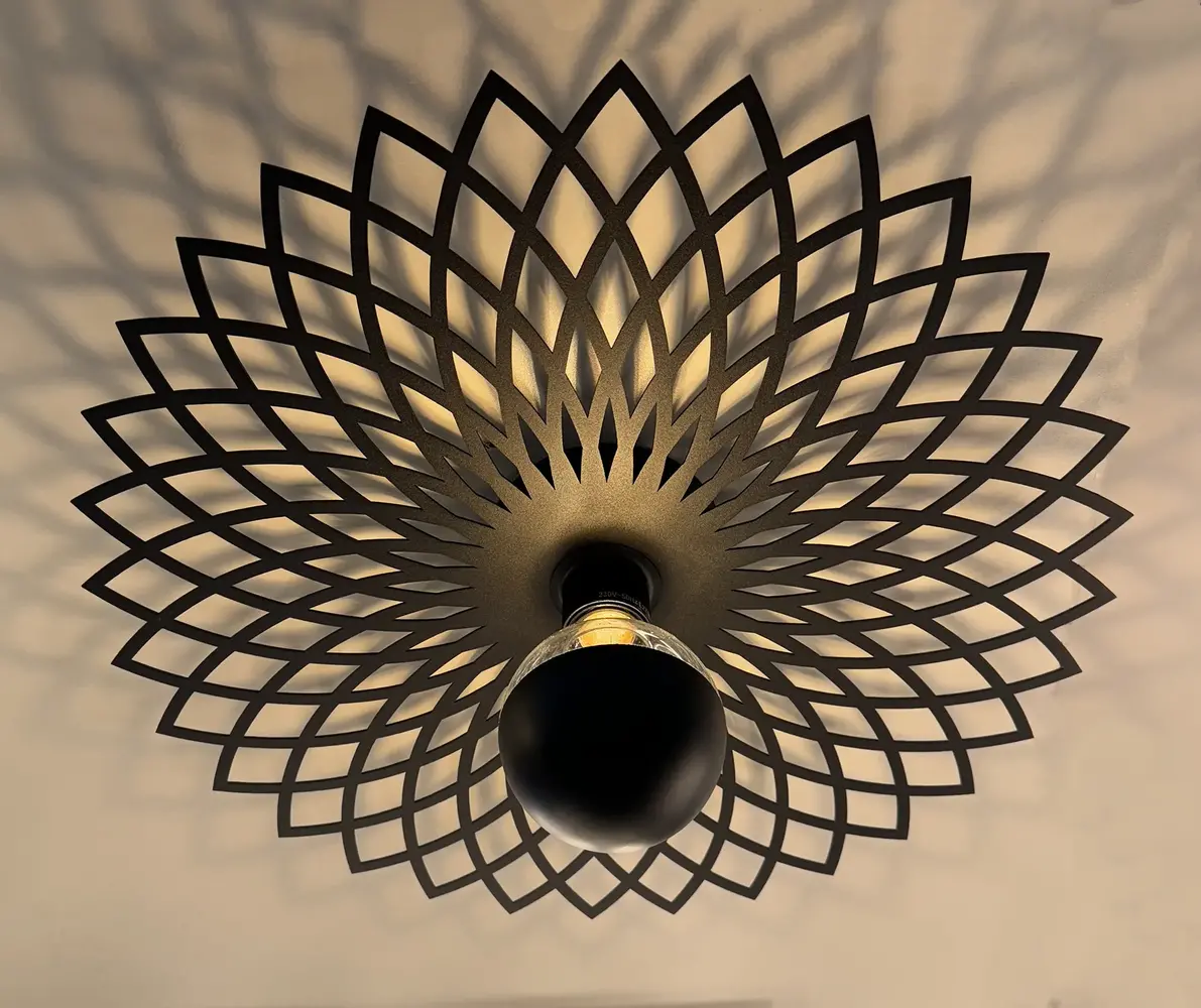 Ylumen Deckenleuchte Ombra Ø 50 cm schwarz