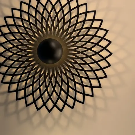 Ylumen Deckenleuchte Ombra Ø 50 cm schwarz