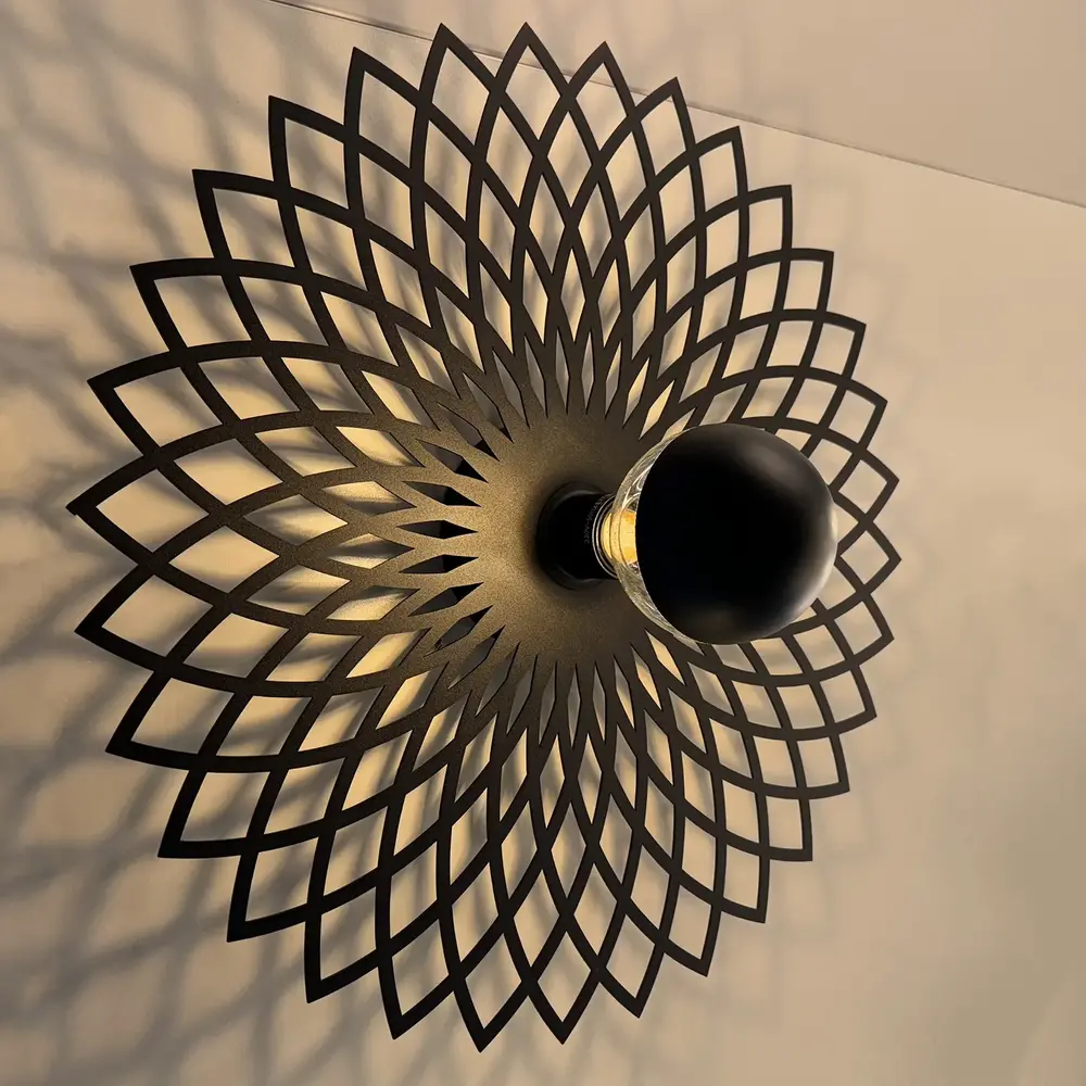 Ylumen Deckenleuchte Ombra Ø 50 cm schwarz