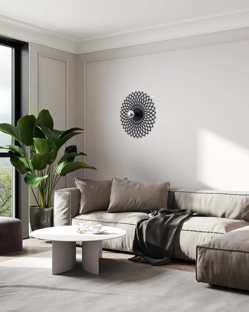 Ylumen Wandleuchte Ombra Ø 50 cm schwarz Ylumen Wandleuchte Ombra Ø 50 cm schwarz