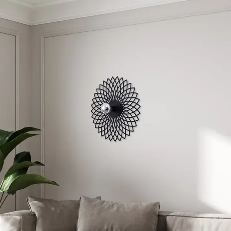 Ylumen Wandleuchte Ombra Ø 50 cm schwarz Ylumen Wandleuchte Ombra Ø 50 cm schwarz