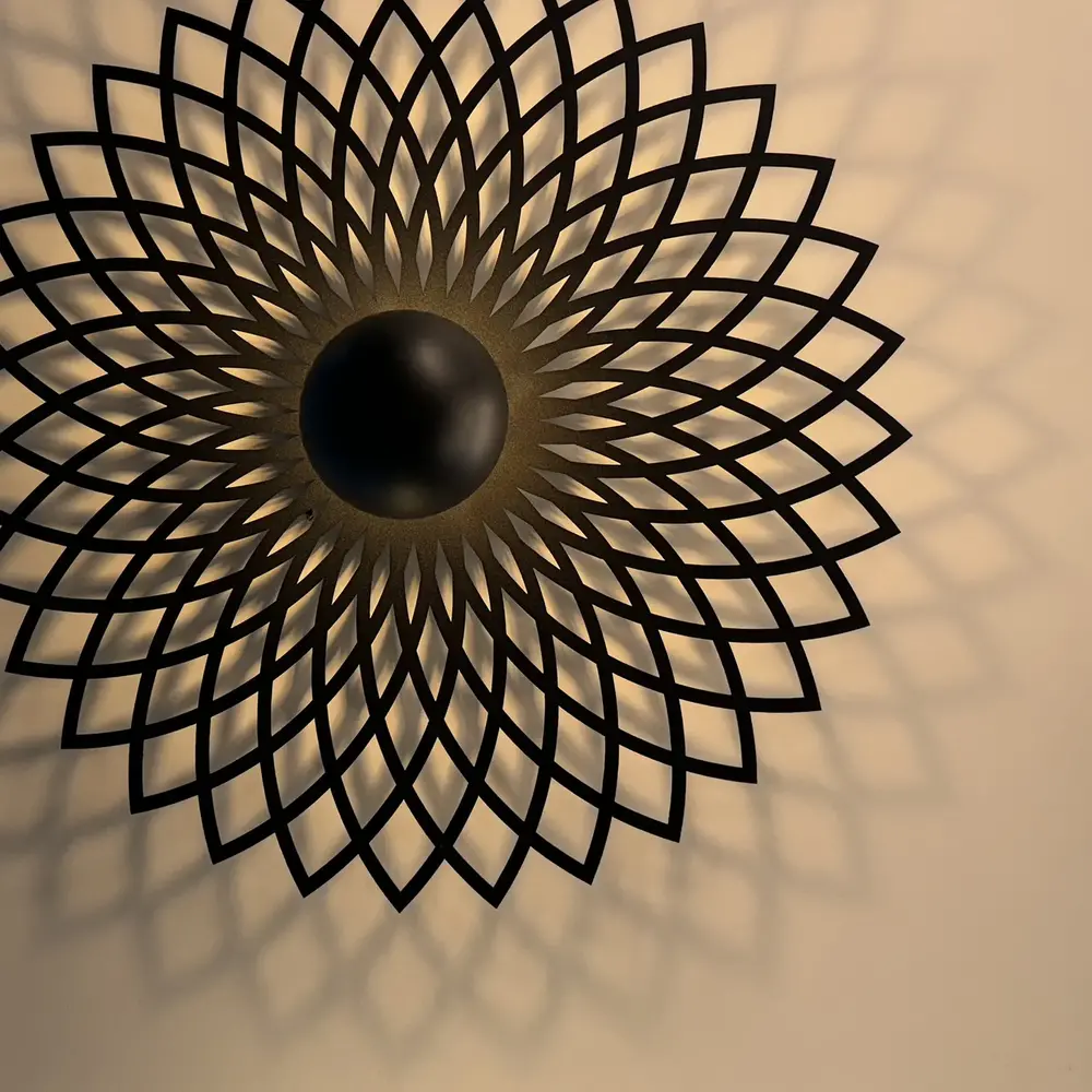 Ylumen Wandleuchte Ombra Ø 50 cm schwarz Ylumen Wandleuchte Ombra Ø 50 cm schwarz