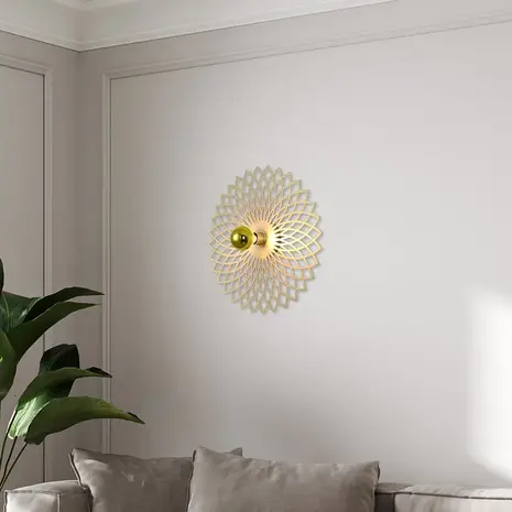 Ylumen Wandleuchte Ombra Ø 50 cm matt gold Ylumen Wandleuchte Ombra Ø 50 cm matt gold
