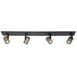 Highlight Spot HALO 4-Licht-Balken L 91 cm bronze schwarz Highlight Spot HALO 4-Licht-Balken L 91 cm bronze schwarz