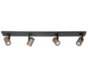 Highlight Spot HALO 4-Licht-Balken L 91 cm bronze schwarz Highlight Spot HALO 4-Licht-Balken L 91 cm bronze schwarz