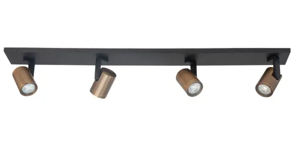Highlight Spot HALO 4-Licht-Balken L 91 cm bronze schwarz Highlight Spot HALO 4-Licht-Balken L 91 cm bronze schwarz