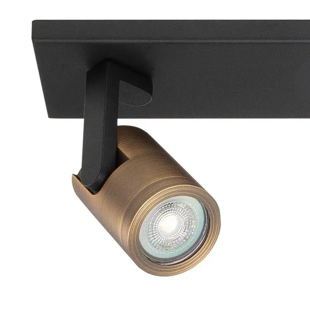 Highlight Spot HALO 4-Licht-Balken L 91 cm bronze schwarz Highlight Spot HALO 4-Licht-Balken L 91 cm bronze schwarz