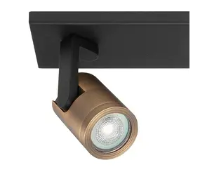 Highlight Spot HALO 5-Leuchtbalken L 118 cm bronze schwarz Highlight Spot HALO 5-Leuchtbalken L 118 cm bronze schwarz