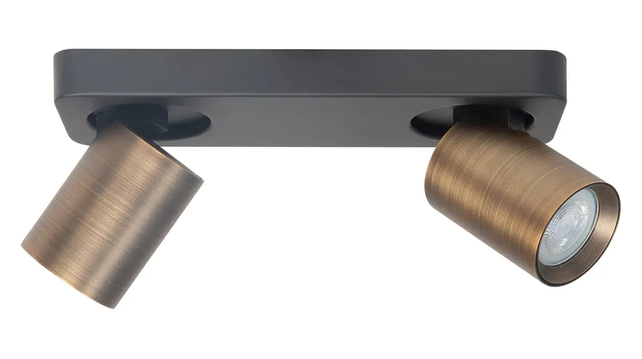 Highlight Spot Oliver 2-Lichtstrahl bronze schwarz Highlight Spot Oliver 2-Lichtstrahl bronze schwarz