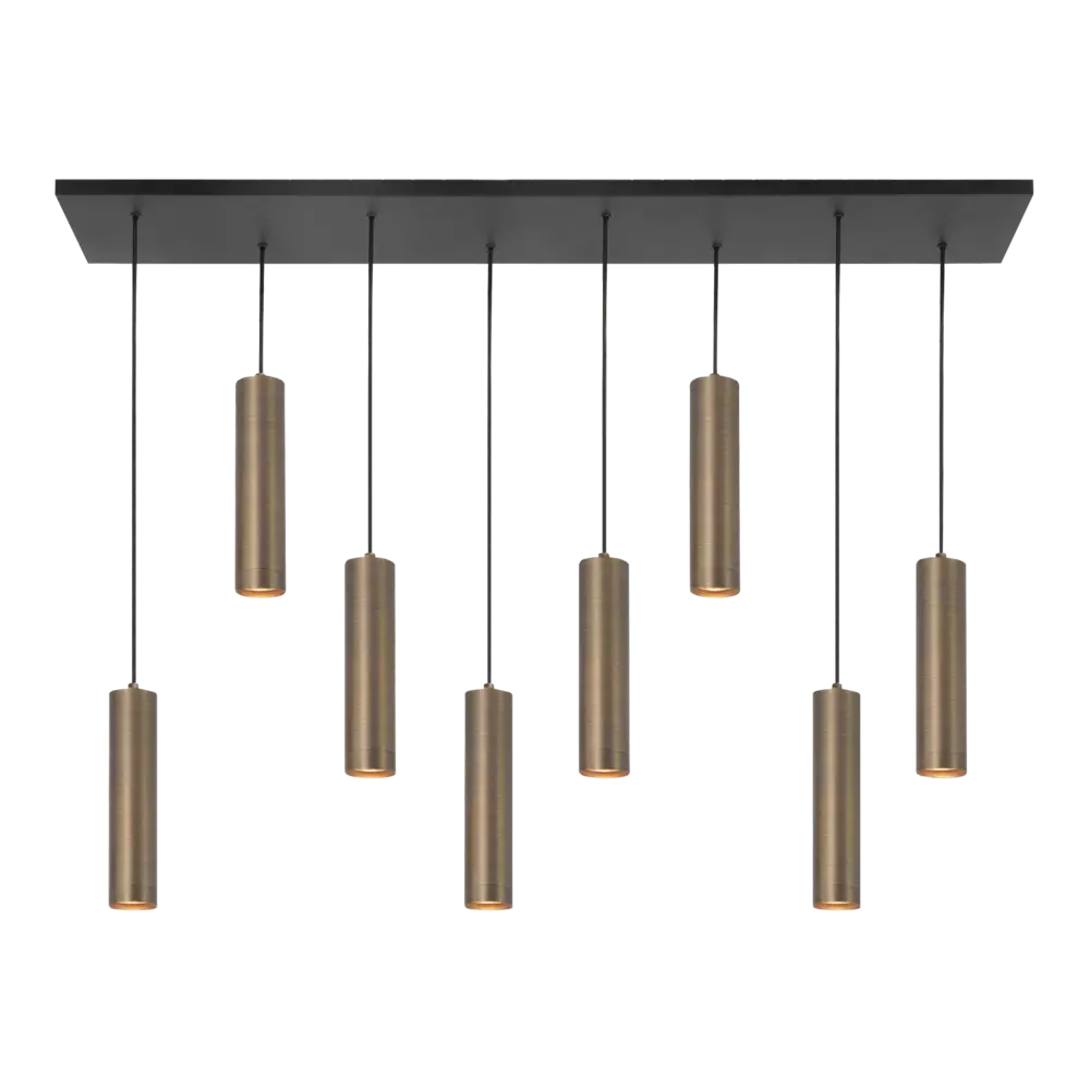 Highlight Hängeleuchte Perugia 8 Licht L 115 cm Bronze Schwarz Highlight Hängeleuchte Perugia 8 Licht L 115 cm Bronze Schwarz