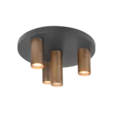 Highlight Deckenleuchte Perugia 4-Licht Ø 35 cm Bronze schwarz Highlight Deckenleuchte Perugia 4-Licht Ø 35 cm Bronze schwarz