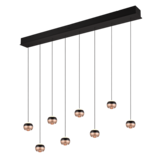 TRIO Select Hängeleuchte Orbit 8 Licht L 150 cm Bronze Schwarz TRIO Select Hängeleuchte Orbit 8 Licht L 150 cm Bronze Schwarz