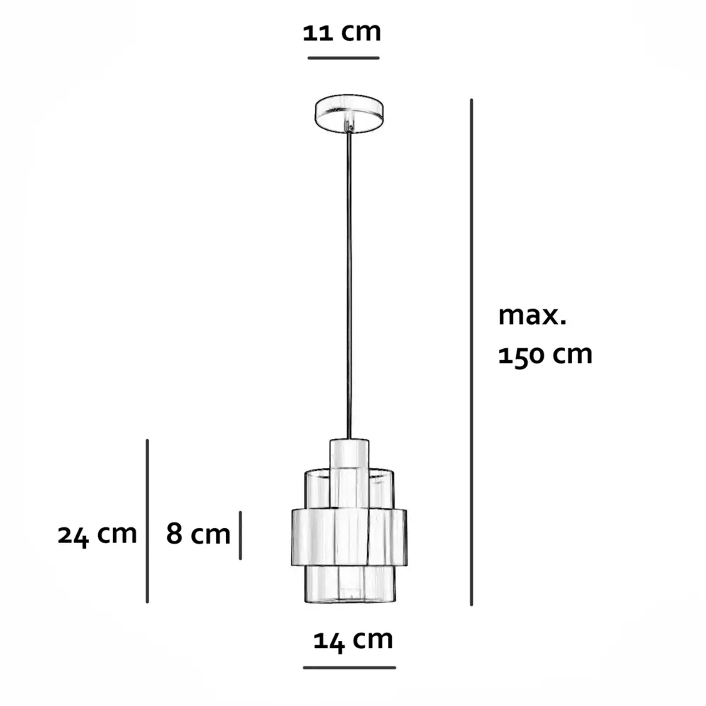 Freelight Hängeleuchte Chiasso 1 Licht Ø 14 cm schwarz Freelight Hängeleuchte Chiasso 1 Licht Ø 14 cm schwarz