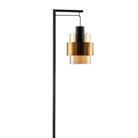 Freelight Stehleuchte Chiasso H 170 cm Schwarz Gold Freelight Stehleuchte Chiasso H 170 cm Schwarz Gold