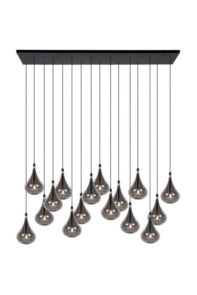 Lucide TEARS - Hängeleuchte - LED Dimb. - G4 - 16x1,5W 3000K - Schwarz Lucide TEARS - Hängeleuchte - LED Dimb. - G4 - 16x1,5W 3000K - Schwarz