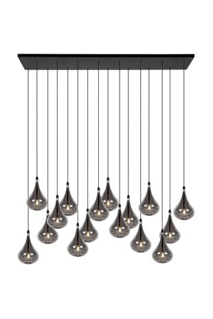 Lucide TEARS - Hängeleuchte - LED Dimb. - G4 - 16x1,5W 3000K - Schwarz Lucide TEARS - Hängeleuchte - LED Dimb. - G4 - 16x1,5W 3000K - Schwarz