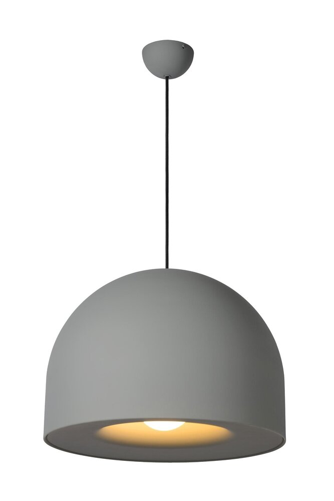 Lucide AKRON - Hängeleuchte - Ø 50 cm - 1xE27 - Grau Lucide AKRON - Hängeleuchte - Ø 50 cm - 1xE27 - Grau