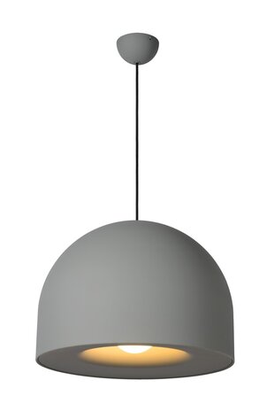 Lucide AKRON - Hängeleuchte - Ø 50 cm - 1xE27 - Grau Lucide AKRON - Hängeleuchte - Ø 50 cm - 1xE27 - Grau