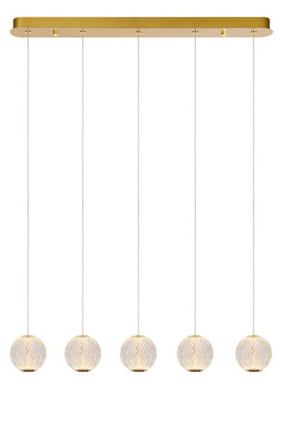 Lucide CINTRA - Hängeleuchte - LED Dimb. - 5x4,7W 2700K - Transparent Lucide CINTRA - Hängeleuchte - LED Dimb. - 5x4,7W 2700K - Transparent