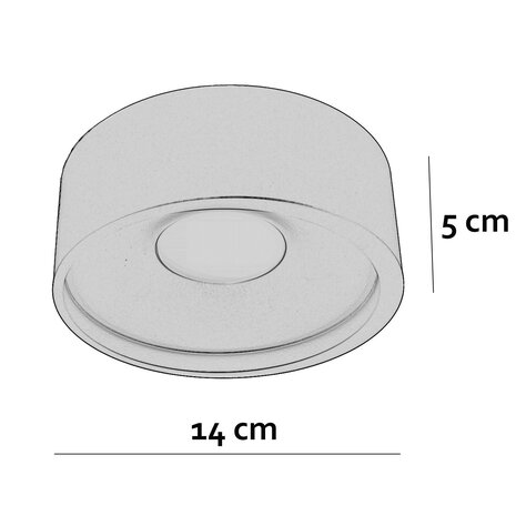 Artdelight Deckenleuchte Orlando Ø 14 cm champagner Artdelight Deckenleuchte Orlando Ø 14 cm champagner