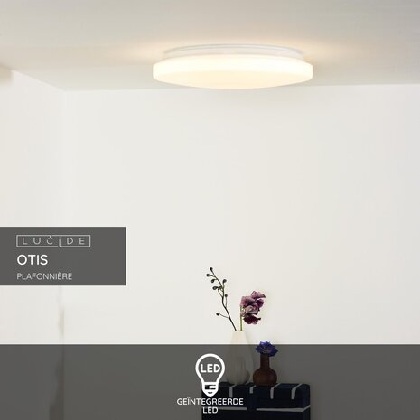 Lucide OTIS - Deckenleuchte - Ø 34 cm - LED - 1x24W 3000K - Opal Lucide OTIS - Deckenleuchte - Ø 34 cm - LED - 1x24W 3000K - Opal