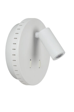 Lucide BENTJER - Bettleuchte / Wandleuchte - Ø 14 cm - LED - 3000K - Weiß Lucide BENTJER - Bettleuchte / Wandleuchte - Ø 14 cm - LED - 3000K - Weiß