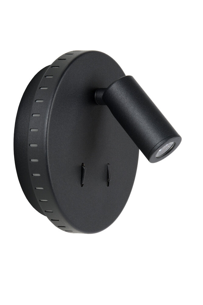 Lucide BENTJER - Bettleuchte / Wandleuchte - Ø 14 cm - LED - 3000K - Schwarz