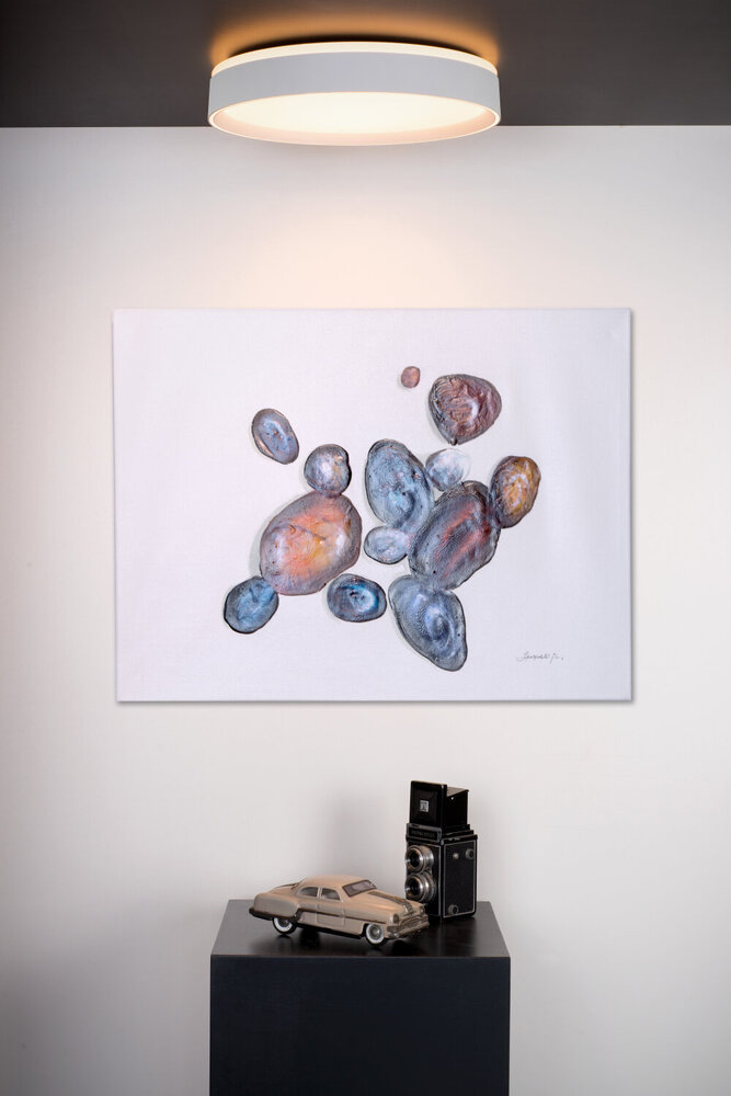 Lucide NURIA - Deckenleuchte - Ø 40 cm - LED 3 StepDim - 1x24W 2700K - Weiß Lucide NURIA - Deckenleuchte - Ø 40 cm - LED 3 StepDim - 1x24W 2700K - Weiß